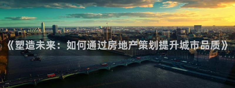 天狮娱乐主管82104：《塑造未来：如何通过房地产策划提升城