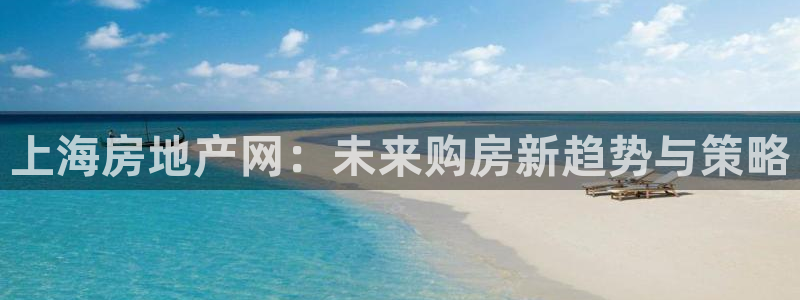 天狮娱乐叶哥：上海房地产网：未来购房新趋势与策略