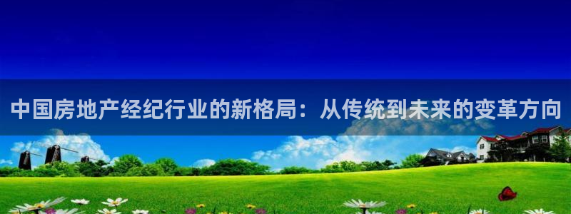 天狮娱乐代理是谁：中国房地产经纪行业的新格局：从传统到未来的
