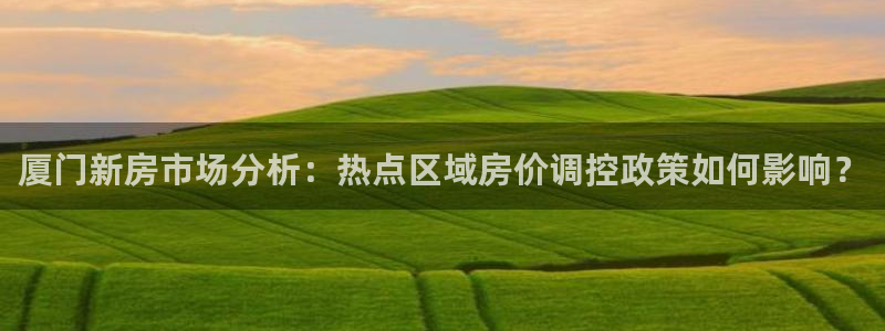 天狮娱乐来0 1311：厦门新房市场分析：热点区域房价调控政