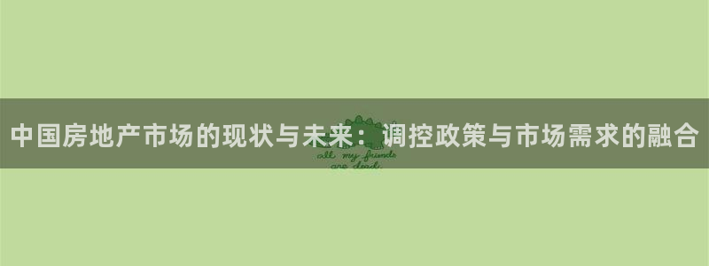 天狮娱乐b 判官是什么：中国房地产市场的现状与未来：调控政策